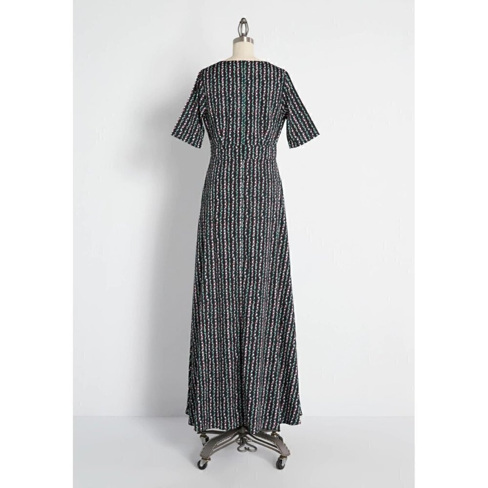 ModCloth Elegant Floral Maxi Dainty Floral Dress Women Size 6 (UK 10) - Picture 4 of 6